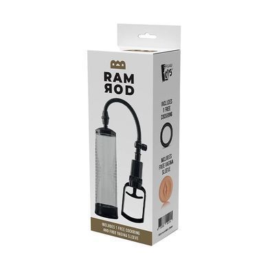 Вакуумна помпа з насосом-ручкою Dream Toys Ramrod Classic Penis DT21909 прозора 20 см - основне фото