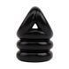 Потрійне ерекційне кільце Chisa Novelties Triangle++ Ring чорне - додаткове фото