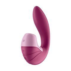 Вакуумний вібратор Satisfyer Supernova Berry малиновий з рожевим 16 см - основне фото