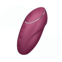 Кліторальний вібратор з пульсацією Satisfyer Tap&Climax 1 бордовий 11 см - основне фото