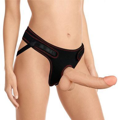 Реалістичний страпон Lovetoy Ingen Easy Strapon Set 8.5'' тілесний 21,5 см - основне фото