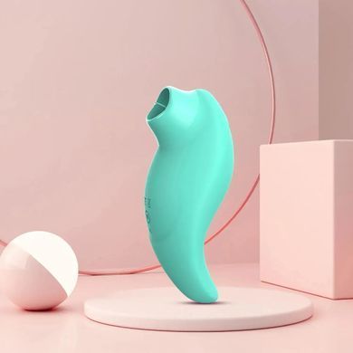 Кліторальний вібратор з язичком Every Night Toys Jen зелений 11 см - основне фото
