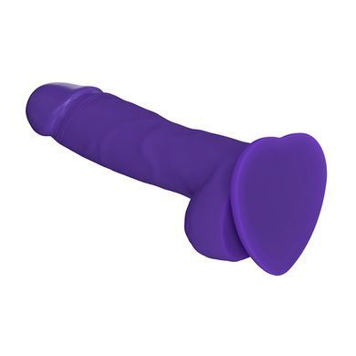 Реалістичний фалоімітатор Strap-On-Me Soft Realistic Dildo Violet М на присосці фіолетовий 18 см - основне фото