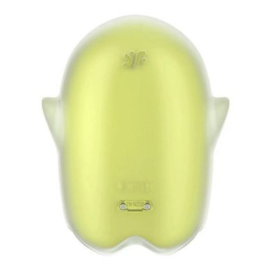 Вакуумний вібратор, що світиться, Satisfyer Glowing Ghost жовтий 8,4 см - основне фото