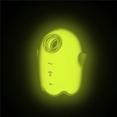 Вакуумний вібратор, що світиться, Satisfyer Glowing Ghost жовтий 8,4 см - основне фото