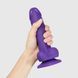Реалістичний фалоімітатор Strap-On-Me Soft Realistic Dildo Violet М на присосці фіолетовий 18 см - додаткове фото