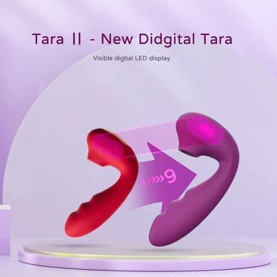 Вагінально-кліторальний стимулятор BeYourLover Tara 2 фіолетовий 13,9 см - основне фото