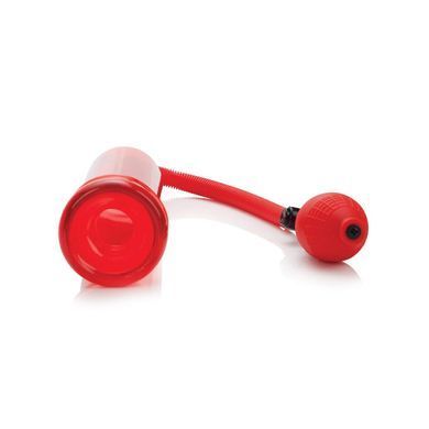 Вакуумная помпа с насосом-грушей California Exotic Novelties Optimum Series FireMan's Pump красная 19 см - основное фото
