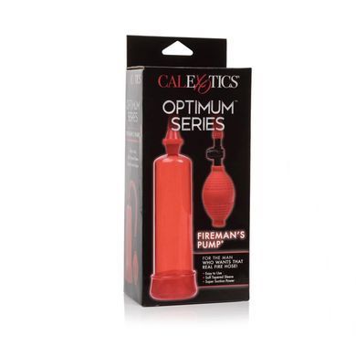 Вакуумная помпа с насосом-грушей California Exotic Novelties Optimum Series FireMan's Pump красная 19 см - основное фото