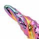 Скляний фентезійний фалоімітатор Creature Cocks Enchanting Rainbow Glass Dildo різнокольоровий 16 см - додаткове фото