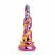 Скляний фентезійний фалоімітатор Creature Cocks Enchanting Rainbow Glass Dildo різнокольоровий 16 см - додаткове фото