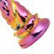 Скляний фентезійний фалоімітатор Creature Cocks Enchanting Rainbow Glass Dildo різнокольоровий 16 см - додаткове фото