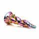Скляний фентезійний фалоімітатор Creature Cocks Enchanting Rainbow Glass Dildo різнокольоровий 16 см - додаткове фото