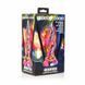 Скляний фентезійний фалоімітатор Creature Cocks Enchanting Rainbow Glass Dildo різнокольоровий 16 см - додаткове фото