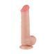 Фаллоимитатор реалистичный с подвижной крайней плотью Lovetoy Sliding-Skin Dong Dual Layer Dong 8" телесный 20,8 см - основное фото