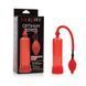 Вакуумная помпа с насосом-грушей California Exotic Novelties Optimum Series FireMan's Pump красная 19 см - дополнительное фото