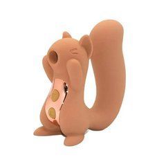 Вакуумний вібратор у вигляді білочки Sweet Em Velvet Lure Sneaky Squirrel коричневий 10,5 см - основне фото