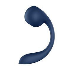 Вагінально-кліторальний смарт-вібратор Satisfyer Pro+ Wave 4, синій, 22,7 см - основне фото
