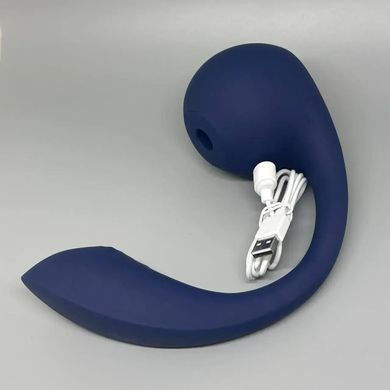 Вагінально-кліторальний смарт-вібратор Satisfyer Pro+ Wave 4, синій, 22,7 см - основне фото