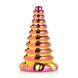 Скляний фентезійний фаллоімітатор Creature Cocks Twilight Rainbow Glass Dildo різнокольоровий 16 см - додаткове фото