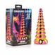 Скляний фентезійний фаллоімітатор Creature Cocks Twilight Rainbow Glass Dildo різнокольоровий 16 см - додаткове фото