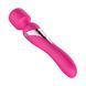 Двосторонній вібратор з пульсацією Foxshow Silicone Dual Massager Pulsator USB 7+7 Function рожевий 22,6 см - додаткове фото