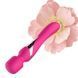 Двосторонній вібратор з пульсацією Foxshow Silicone Dual Massager Pulsator USB 7+7 Function рожевий 22,6 см - додаткове фото