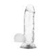 Реалистичный фаллоимитатор на присоске XRAY Clear Cock With Balls прозрачный 15,5 см - дополнительное фото