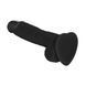 Реалистичный фаллоимитатор Strap-On-Me Soft Realistic Dildo Black S на присоске чёрный 17 см - дополнительное фото
