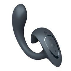 Вагінально-кліторальний стимулятор Satisfyer G For Goddess 1 сірий 18,5 см - основне фото