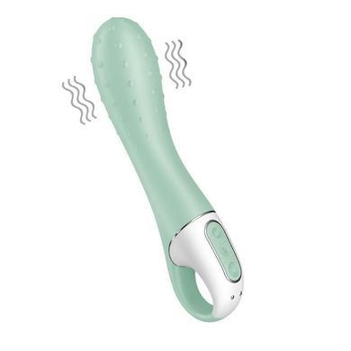 Надувающийся вибратор Satisfyer Air Pump Vibrator 3 зелёный 20,8 см - основное фото