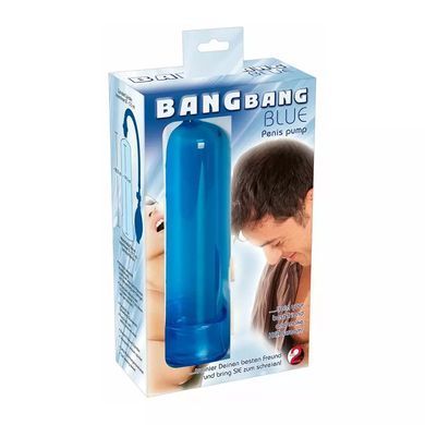 Вакуумная помпа You2Тoys Bang Bang голубая 20 см - основное фото