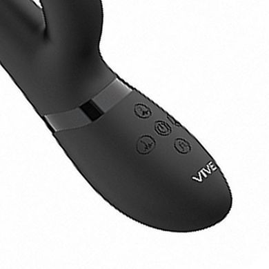 Rabbit-вібратор з кульками Shots Vive Mira чорний 21,5 см - основне фото