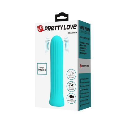 Мини-вибратор Lybaile Pretty Love Blanche голубой 10 см - основное фото