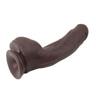 Реалистичный фаллоимитатор на присоске Chisa Novelties Carnal Pleasure коричневый 23,5 см - основное фото