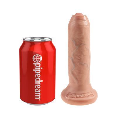 Реалістичний фалоімітатор з рухомою крайньою плоттю Pipedream King Cock 6&rdquo; Uncut Cock тілесний 16,5 см - основне фото