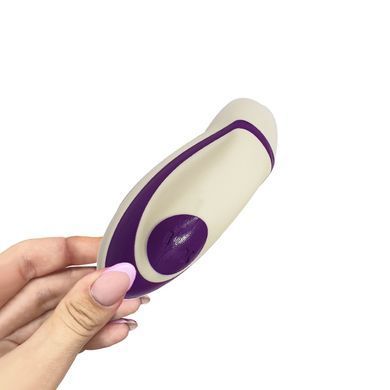 Вибратор для клитора Amor Touchme белый с фиолетовым 9,6 см - основное фото