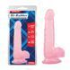 Реалістичний фалоімітатор на присосці Chisa Novelties Hi-Rubber 7.7" Dildo рожевий 19,5 см - додаткове фото