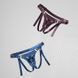 Трусики для страпона Strap-On-Me Leatherette Harness Generous сині - додаткове фото