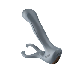 Масажер простати з вібрацією та електростимуляцією Lockink Sevanda E-stim Remote Control Vibrating Prostate Massager сірий 16,3 см - основне фото