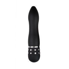 Вібратор EasyToys Love Diamond Vibrator ET088BLK з блискучим камінням чорний 11,4 см - основне фото