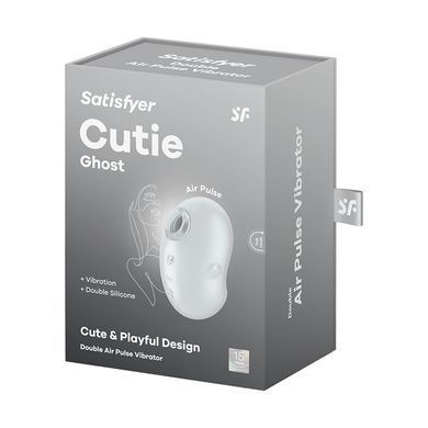 Вакуумний вібратор Satisfyer Cutie Ghost білий 9,1 см - основне фото