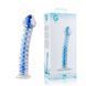 Стеклянный фаллоимитатор Gildo Glass Dildo No. 4 голубой 17,5 см - дополнительное фото