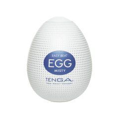 Мастурбатор Tenga Egg Hard Boiled Misty білий із синім - основне фото