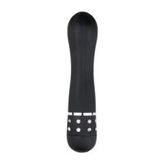 Вібратор EasyToys Love Diamond Vibrator ET089BLK з блискучим камінням чорний 11,4 см - основне фото