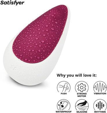 Вибратор для клитора Satisfyer Spot On 3 белый с бордовым 9 см - основное фото