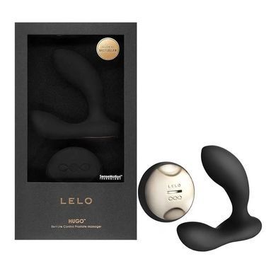 Вібромасажер простати Lelo Hugo чорний 10,4 см - основне фото