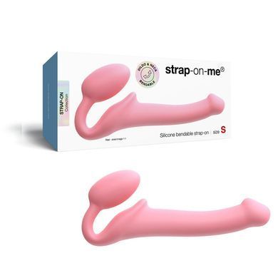 Безремінний страпон Strap-On-Me Rose S рожевий 14,7 см - основне фото