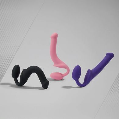 Безремінний страпон Strap-On-Me Rose S рожевий 14,7 см - основне фото