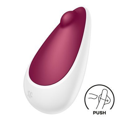 Вибратор для клитора Satisfyer Spot On 3 белый с бордовым 9 см - основное фото